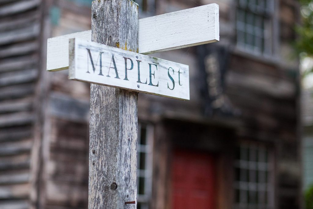 maple street in the museum