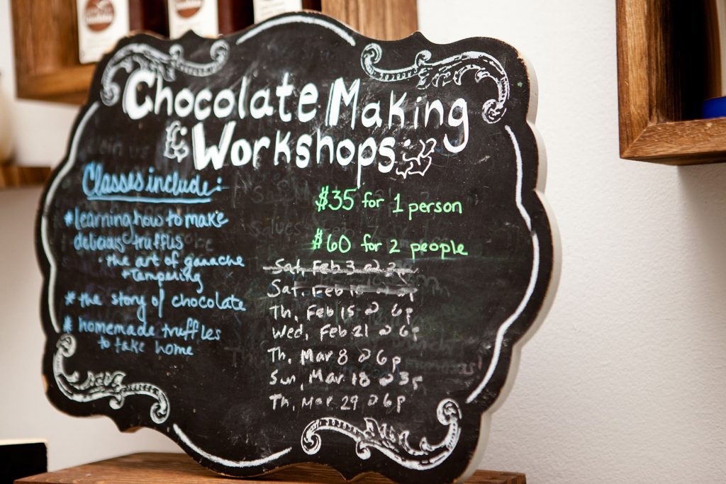 chocolate workshops available in Rochester, NY